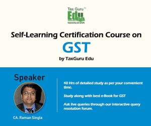 GST course by CA Raman Singla